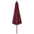 Umbrelă de soare de exterior, stâlp lemn, roșu burgund, 330 cm GartenMobel Dekor