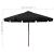 Umbrelă de soare de exterior, stâlp din lemn, negru, 330 cm GartenMobel Dekor