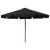 Umbrelă de soare de exterior, stâlp din lemn, negru, 330 cm GartenMobel Dekor