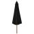Umbrelă de soare de exterior, stâlp din lemn, negru, 330 cm GartenMobel Dekor