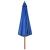 Umbrelă de soare de exterior, stâlp lemn, azuriu, 330 cm GartenMobel Dekor
