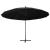 Umbrelă de soare suspendată, negru, 3 m, stâlp de aluminiu GartenMobel Dekor