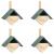 Căsuțe de păsărele, 4 buc., 24 x 16 x 30 cm, lemn de brad GartenMobel Dekor