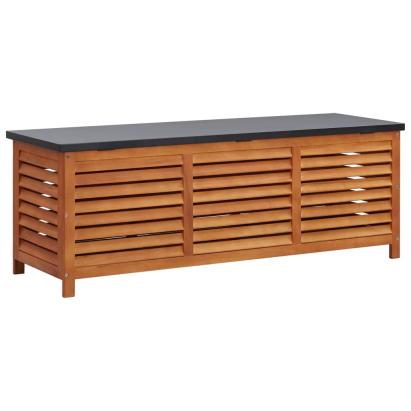 Ladă depozitare grădină, 150x50x55 cm, lemn masiv de eucalipt GartenMobel Dekor