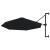 Umbrelă de soare de perete cu stâlp metalic, negru, 300 cm GartenMobel Dekor