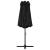 Umbrelă de soare exterior cu stâlp aluminiu, negru, 460x270 cm GartenMobel Dekor