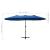 Umbrelă soare exterior cu stâlp aluminiu, albastru, 460x270 cm GartenMobel Dekor
