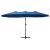 Umbrelă soare exterior cu stâlp aluminiu, albastru, 460x270 cm GartenMobel Dekor