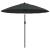Umbrelă de soare de exterior, stâlp aluminiu, antracit, 270 cm GartenMobel Dekor