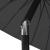 Umbrelă de soare de exterior, stâlp aluminiu, negru, 270 cm GartenMobel Dekor