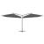 Umbrelă de soare cu stâlp din oțel, antracit, 250x250 cm GartenMobel Dekor