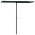 Umbrelă de soare de exterior, stâlp aluminiu, verde, 180x110 cm  GartenMobel Dekor