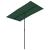 Umbrelă de soare de exterior, stâlp aluminiu, verde, 180x110 cm  GartenMobel Dekor