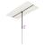 Umbrelă de soare exterior stâlp aluminiu alb nisipiu 180x110 cm  GartenMobel Dekor