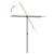 Umbrelă de soare exterior stâlp aluminiu alb nisipiu 180x110 cm  GartenMobel Dekor