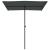 Umbrelă de soare exterior, stâlp aluminiu, antracit, 180x110 cm  GartenMobel Dekor