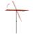 Umbrelă de soare exterior cu stâlp aluminiu cărămiziu 180x110cm  GartenMobel Dekor