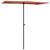 Umbrelă de soare exterior cu stâlp aluminiu cărămiziu 180x110cm  GartenMobel Dekor