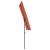 Umbrelă de soare exterior cu stâlp aluminiu cărămiziu 180x110cm  GartenMobel Dekor