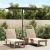 Umbrelă de soare exterior, stâlp aluminiu, negru, 180x110 cm  GartenMobel Dekor