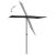 Umbrelă de soare exterior, stâlp aluminiu, negru, 180x110 cm  GartenMobel Dekor