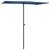 Umbrelă soare exterior stâlp aluminiu albastru azur 180x110cm  GartenMobel Dekor