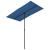 Umbrelă soare exterior stâlp aluminiu albastru azur 180x110cm  GartenMobel Dekor
