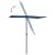 Umbrelă soare exterior stâlp aluminiu albastru azur 180x110cm  GartenMobel Dekor