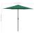 Umbrelă de soare cu stâlp aluminiu, verde, 270 x 246 cm GartenMobel Dekor