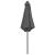 Umbrelă de soare cu stâlp aluminiu, antracit, 270 x 246 cm GartenMobel Dekor