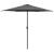 Umbrelă de soare cu stâlp aluminiu, antracit, 270 x 246 cm GartenMobel Dekor