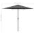Umbrelă de soare cu stâlp aluminiu, antracit, 270 x 246 cm GartenMobel Dekor