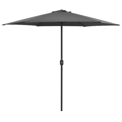 Umbrelă de soare cu stâlp aluminiu, antracit, 270 x 246 cm GartenMobel Dekor