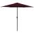 Umbrelă de soare cu stâlp aluminiu, roșu închis, 270 x 246 cm GartenMobel Dekor