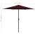 Umbrelă de soare cu stâlp aluminiu, roșu închis, 270 x 246 cm GartenMobel Dekor