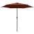 Umbrelă de soare cu stâlp aluminiu, cărămiziu, 270 x 246 cm GartenMobel Dekor