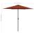 Umbrelă de soare cu stâlp aluminiu, cărămiziu, 270 x 246 cm GartenMobel Dekor