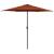 Umbrelă de soare cu stâlp aluminiu, cărămiziu, 270 x 246 cm GartenMobel Dekor