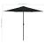 Umbrelă de soare cu stâlp aluminiu, negru, 270 x 246 cm GartenMobel Dekor
