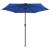 Umbrelă de soare cu stâlp aluminiu, albastru azur, 270 x 246 cm GartenMobel Dekor