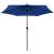 Umbrelă de soare, LED-uri și stâlp aluminiu, azur, 270 cm GartenMobel Dekor