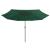 Umbrelă de soare de exterior, stâlp metalic, verde, 400 cm GartenMobel Dekor