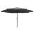 Umbrelă de soare de exterior, stâlp metalic, antracit, 400 cm GartenMobel Dekor