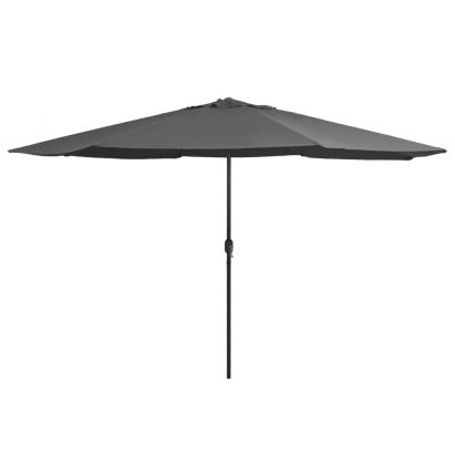 Umbrelă de soare de exterior, stâlp metalic, antracit, 400 cm GartenMobel Dekor
