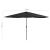 Umbrelă de soare de exterior, stâlp metalic, negru, 400 cm GartenMobel Dekor