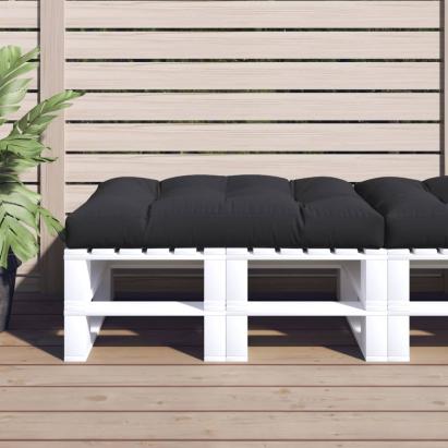 Pernă pentru paleți, negru, 120x80x12 cm, textil GartenMobel Dekor