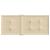 Perne scaun spătar înalt, 4 buc., bej, 120x50x3 cm, textil GartenMobel Dekor