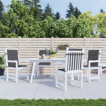 Perne scaun cu spătar mic, 4 buc., antracit, textil oxford GartenMobel Dekor
