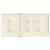 Perne cu spătar mic, 2 buc. crem 100x50x3 cm textil oxford GartenMobel Dekor