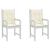 Perne cu spătar mic, 2 buc. crem 100x50x3 cm textil oxford GartenMobel Dekor